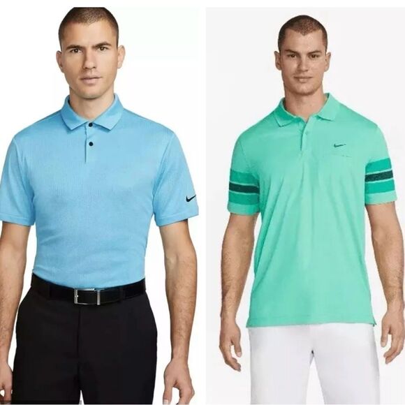 Lot of 2: Nike Golf Polo Shirt Top Dri-FIT - Picture 1 of 4